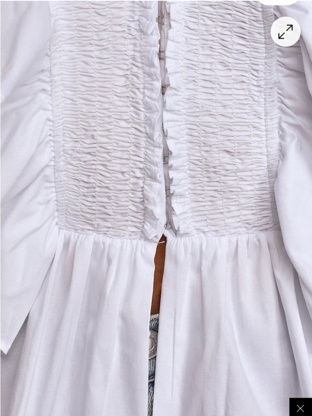 Lulu's White Ruffled V-Neck Blouse - Picture 8 of 13